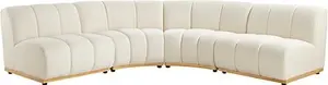 Granvia Ecru Boucle Modular Sofa, 4-Seater Large Corner Sofa - Daals - Sofas