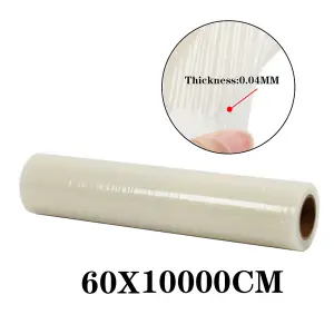 Surface Protection Film Self Adhesive Puncture Resistant Dust Proofing Transparent Carpet Protection Film Roll 60cm x 100m