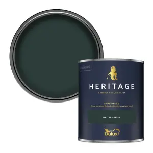 Dulux Trade Heritage Mallard Green Eggshell Wall paint, 750ml