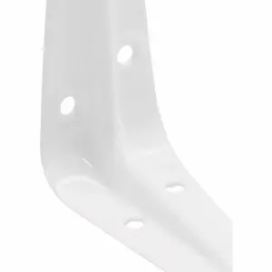 EAI - London Shelf Bracket - 100x75x29x1mm - White - Pack of 10