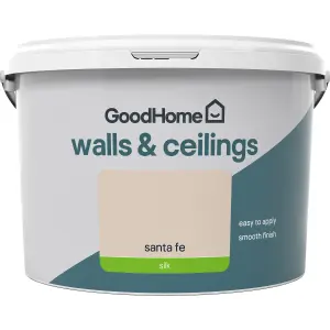 GoodHome Walls & ceilings Santa fe Silk Emulsion paint, 2.5L