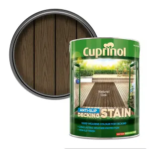 Cuprinol Natural oak Matt Decking Wood stain, 5L