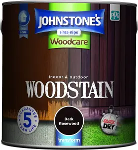 Johnstone's Indoor & Outdoor Woodstain Dark Rosewood - 2.5L