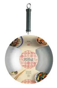 Kitchen Craft Pure Oriental Wok Carbon Steel 30cm