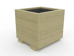 WoodyBloom1 Wooden Planter, 400x400x356