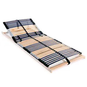 Berkfield Slatted Bed Base with 42 Slats 7 Zones 90x200 cm