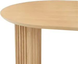 DUSK Hattie Panel Oval Dining Table - Natural