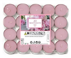 20pck Rose Scented Tealight Candle Set