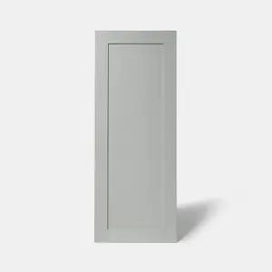 GoodHome Alpinia Matt grey wood effect Shaker Larder Cabinet door (W)500mm (H)1287mm (T)18mm