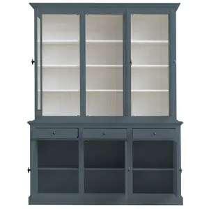 Berardina Display Cabinet Blue Grey