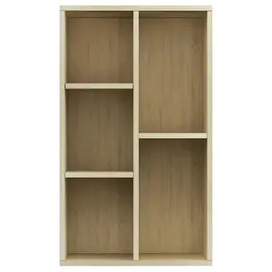 Berkfield Book Cabinet/Sideboard Sonoma Oak 50x25x80 cm Engineered Wood