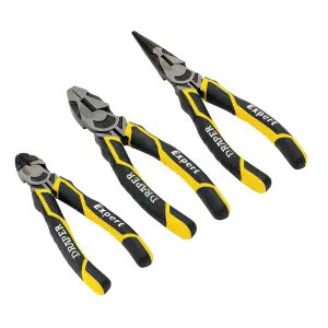 Draper Expert High Leverage Plier Set, Yellow (3 Piece) 28038