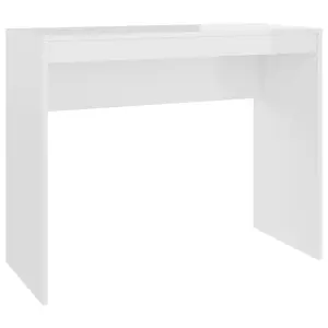 Berkfield Desk High Gloss White 90x40x72 cm Engineered Wood