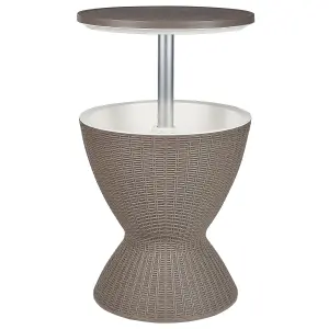 Garden Table Synthetic Material Taupe AISA