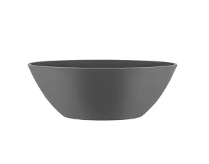 Elho Brussels Oval 36cm Plastic Plant Pot in Anthracite