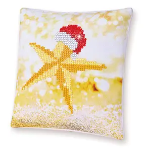 PILLOW XMAS STAR - Diamond Painting Kit: Cushion: Christmas Star - Diamond Dotz