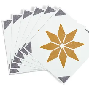 d-c-fix Alia Gold Self-Adhesive Vinyl Wall Tiles Pack of 6 (0.14sqm)