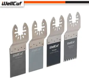 WellCut Multi Function 7 Piece Bi-Metal Multi Tool Blade Set Wood Metal Cutting