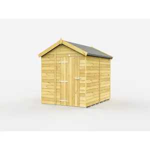 DIY Sheds 6x8 Apex Shed - Single Door Without Windows