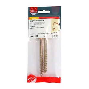 TIMCO Solo Advanced Hex Head Gold Coach Woodscrews - 10.0 x 100 (2pcs)