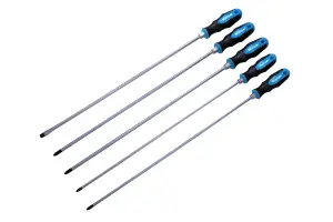 Blue Spot Tools - 5 PCE 450mm (18") Long Screwdriver Set