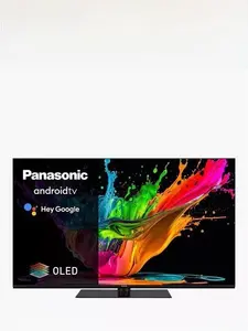 Panasonic TX-48MZ800B OLED HDR 4K Ultra HD Smart Android TV, 48 Inch With Freeview Play & Dolby Atmos, Black