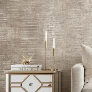 Midtown Stripe Wallpaper In Cream