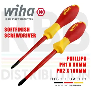 Wiha Screwdriver Phillips Slotted PlusMinus Pozidrive Flat Head 12pcs Set 41003