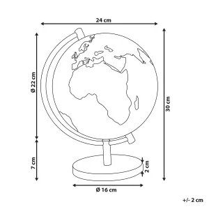 Beliani Traditional Globe LED STANLEY Blue