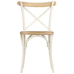 Arreola Dining Chair (Set of 4) Beige/White