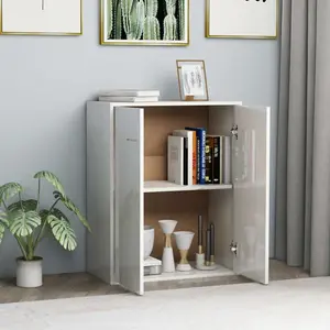 Aatish 60 Cm Wide Sideboard Glossy White