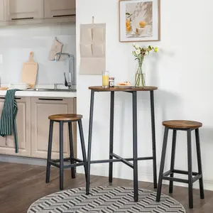 Hemel Bar Stool (Set of 2) Brown