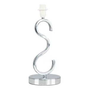 ValueLights Cabonna Modern Sleek Design Polished Chrome Touch Table Lamp Base