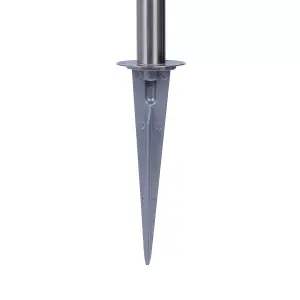 candiac Stainless steel Integrated LED Outdoor Stake light (D)60mm