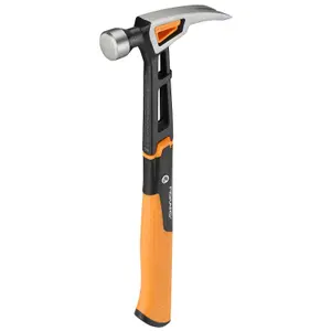 Fiskars 1020213 Anti Shock IsoCore Finishing Hammer 16oz Rip Claw 13.5 Inch