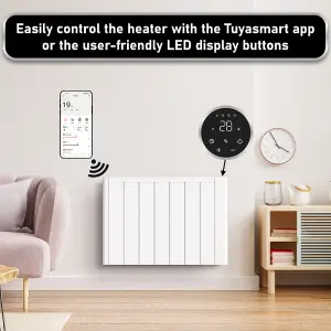 MYLEK Ceramic Panel Heater Radiator Electric with WIFI Smart APP, Programmable Digital Timer