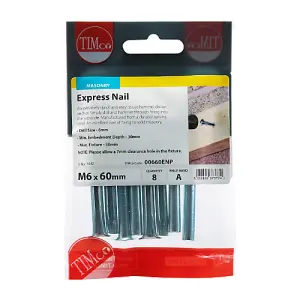 Timco - Express Nails - Zinc (Size 6.0 x 60 - 8 Pieces)