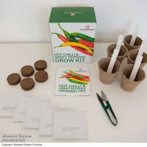 Gift Seed Grow Kit Red Hot Chilli & Sweet Peppers