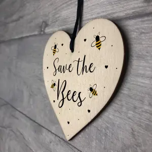 Garden Sign Hanging Door Plaque SAVE THE BEES Summerhouse Shed Sign Home Gift