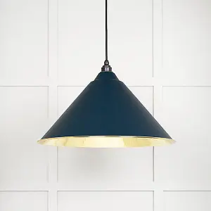 Smooth Brass Hockley Pendant in Dusk