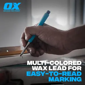 OX Tools Tuff Carbon Pencil 13 Assorted Lead and Tile Marking Refills Included