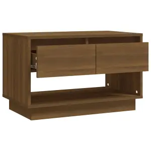 Berkfield TV Cabinet Brown Oak 70x41x44 cm Engineered Wood