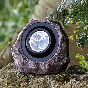 Super Bright Solar Powered Rock Effect Spotlight