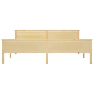 Berkfield Bed Frame Solid Wood Pine 200x200 cm