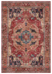 Ayla Red Persian Medium Rug, (L)170cm x (W)120cm