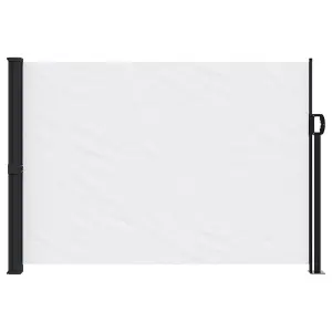 Berkfield Retractable Side Awning White 140x500 cm