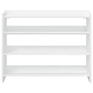 Berkfield Shoe Rack White 80x25x61.5 cm Engineered Wood