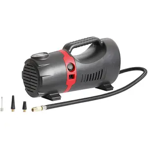 12V DC & 230V Portable Air Compressor - Ball & Car Tyre Inflator Digital Display