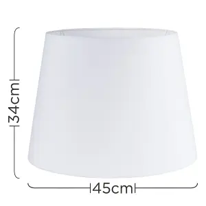 ValueLights Aspen Modern White Fabric Table Floor Light Shade