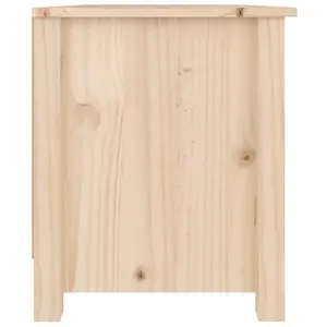 Berkfield Shoe Cabinet 70x38x45.5 cm Solid Wood Pine